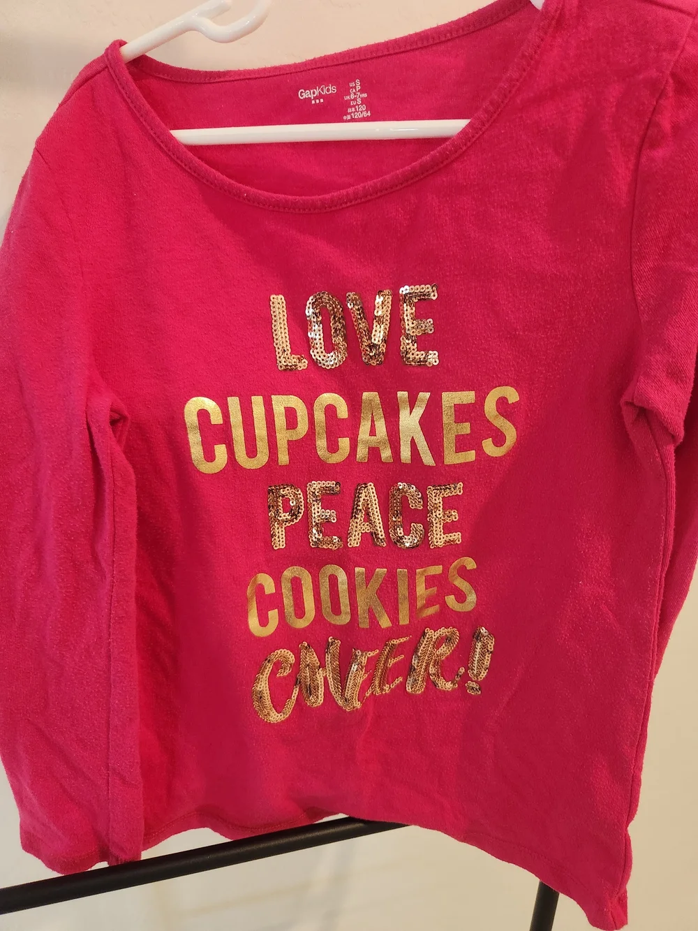 Girls Long-Sleeve Graphic Tees - Love Cupcakes